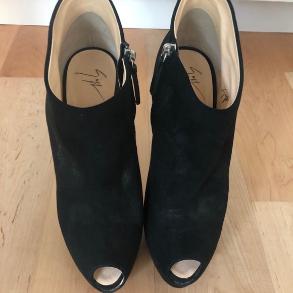 Giuseppe Zanotti Peep Toe Ankle Booties - Picture 1 of 4